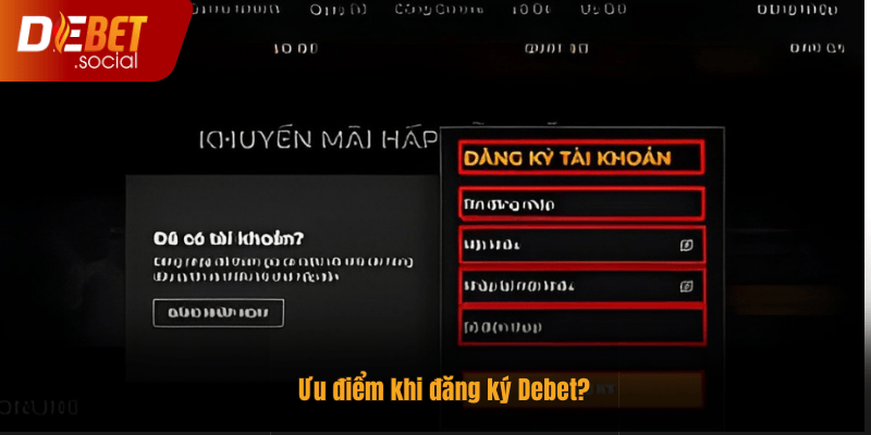 Ưu điểm khi đăng ký Debet?