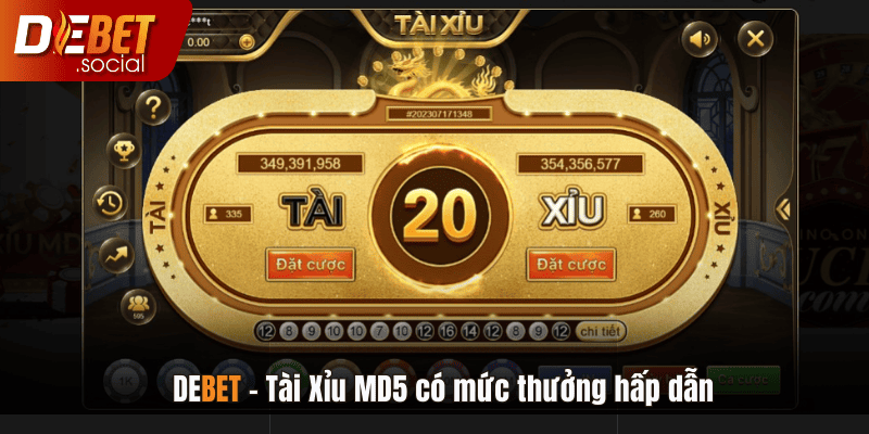 Tài Xỉu MD5 mang lại mức thưởng hấp dẫn